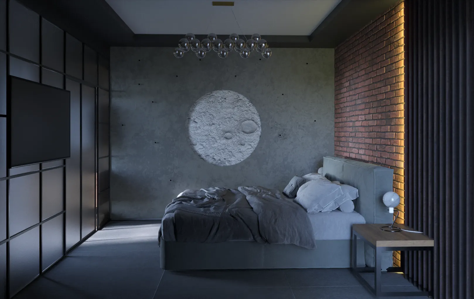 Camera da letto, luce diurna