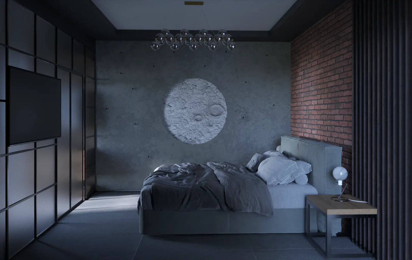 Camera da letto, terza variante